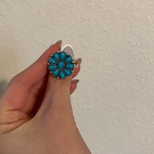Fake turquoise ring.